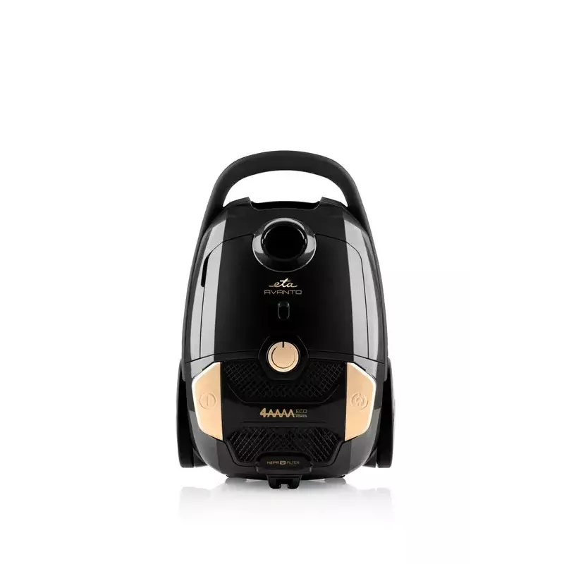 Aspirador de pó com saco ETA Avanto 3 L — 800 W, 3 L saco, filtração HEPA, limpeza a seco, estofos/pavimentos duros/alcatifas, preto/bege