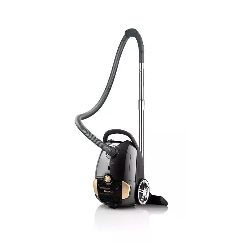 Aspirador de pó com saco ETA Avanto 3 L — 800 W, 3 L saco, filtração HEPA, limpeza a seco, estofos/pavimentos duros/alcatifas, preto/bege