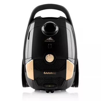 Aspirador de pó com saco ETA Avanto 3 L — 800 W, 3 L saco, filtração HEPA, limpeza a seco, estofos/pavimentos duros/alcatifas, preto/bege