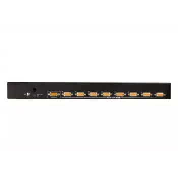 Comutador KVM ATEN 8 portas USB - PS/2 VGA, 2048 x 1536 píxeis, QXGA, montagem em rack, 5 W, 1U, preto