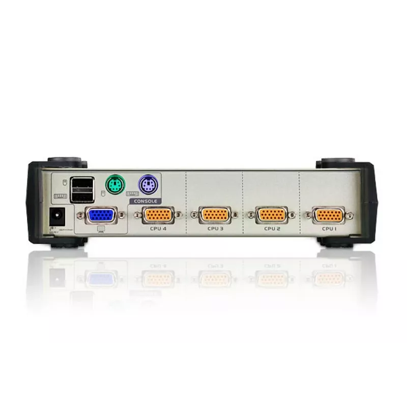ATEN CubiQ CS84U comutador KVM PS/2-USB VGA de 4 portas, 2048 x 1536 (QXGA), cabos KVM incluídos