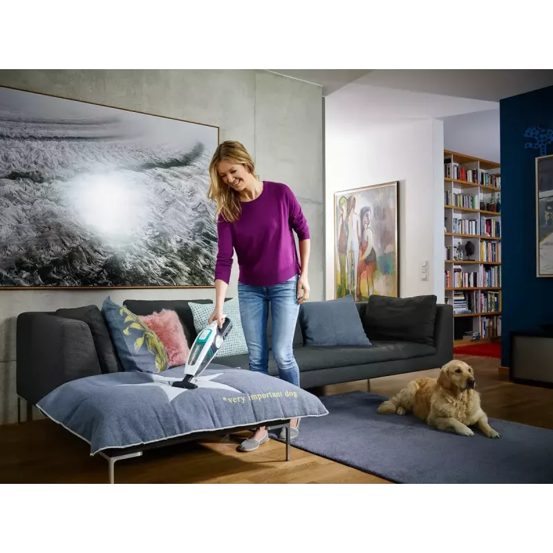 Aspirador vertical 2 em 1 Leifheit PowerVac 2in1 — sem fios 20 V, 40 min de autonomia, ciclone, aspirador de mão removível, filtro lavável