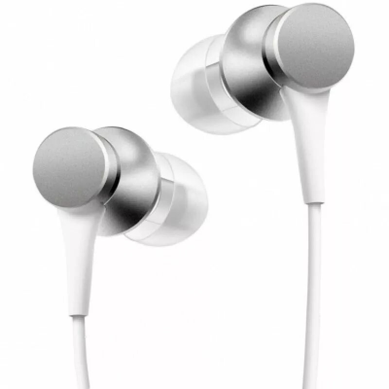 Auscultadores Xiaomi Mi In-Ear Basic headset ligação 3,5 mm prateado, branco
