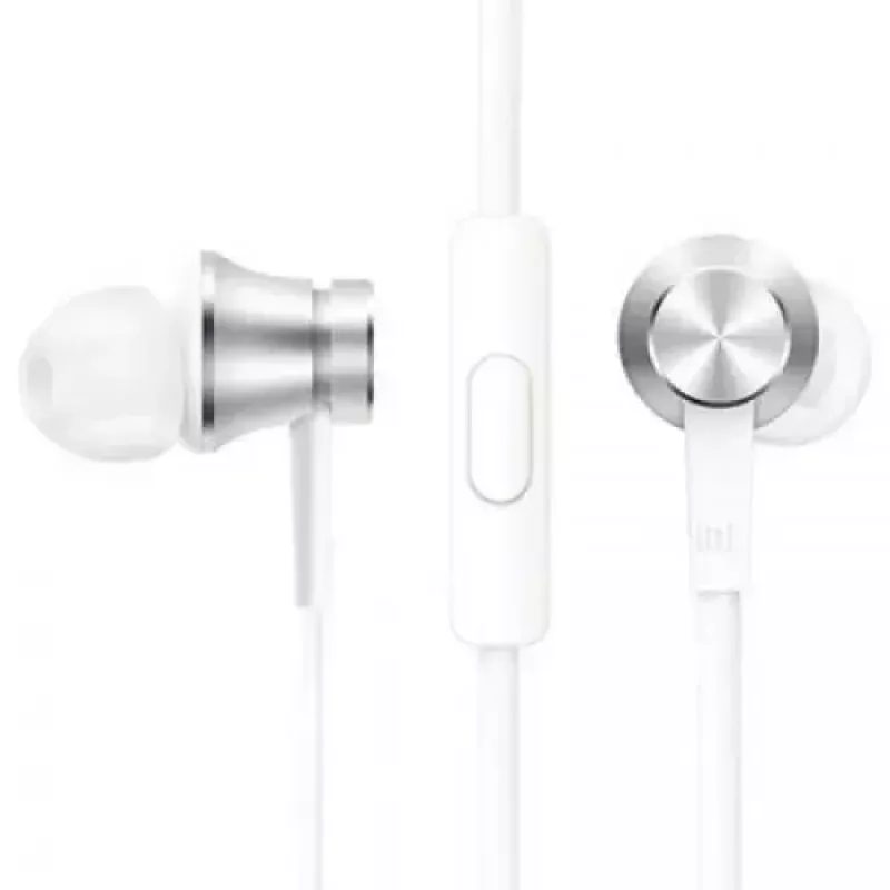 Auscultadores Xiaomi Mi In-Ear Basic headset ligação 3,5 mm prateado, branco