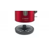 Chaleira elétrica Bosch TWK4P434 — 1,7 L, 2400 W, preto/vermelho