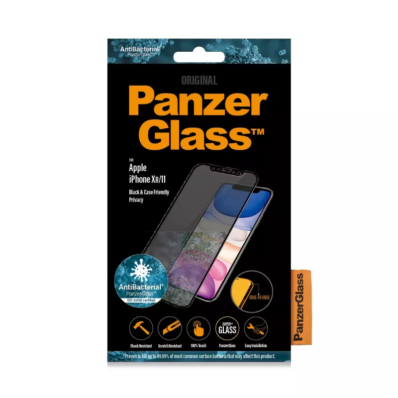 Película de privacidade PanzerGlass ® para iPhone 11 | XR | Edge-to-Edge