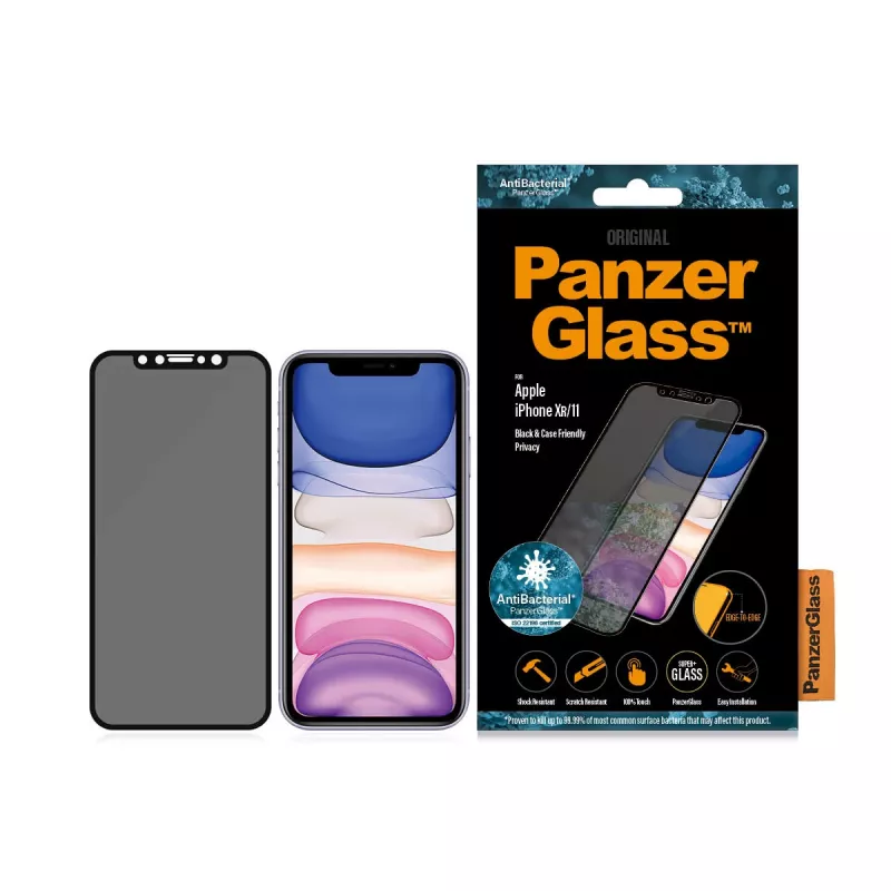 Película de privacidade PanzerGlass ® para iPhone 11 | XR | Edge-to-Edge