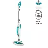 Mopa a vapor Polti Vaporetto SV450_Double 0,3 l 1500 W turquesa, branco
