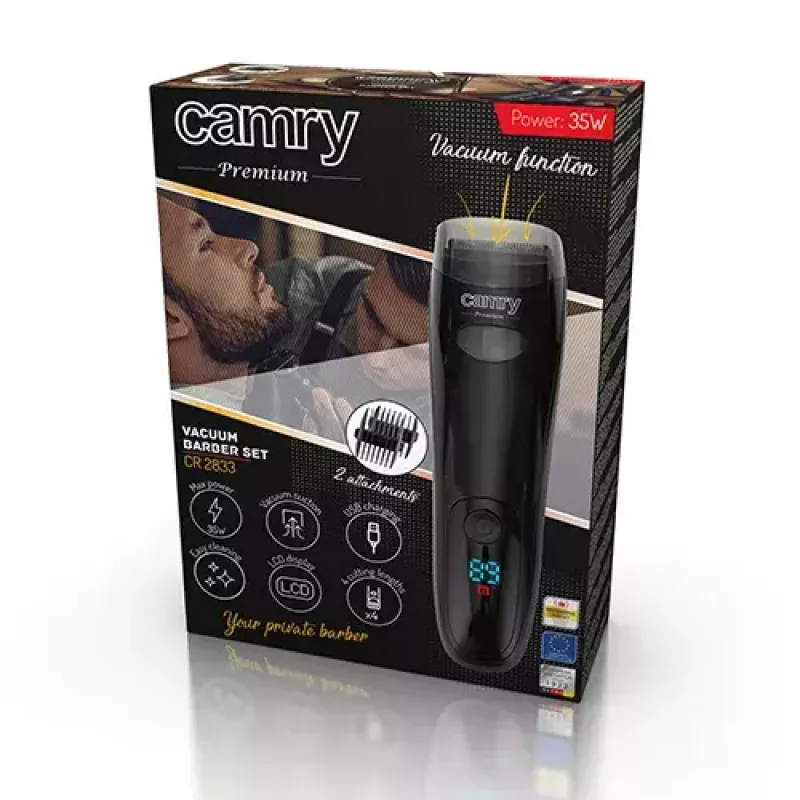 Máquina de cortar cabelo Camry Premium CR 2833 preta