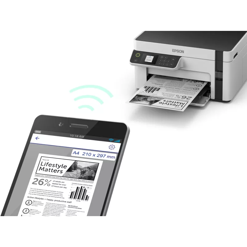 Epson EcoTank ET-M2120 jato de tinta A4 1440 x 720 DPI 32 ppm Wi-Fi