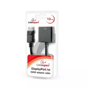 Cabo adaptador DisplayPort para HDMI GEMBIRD - preto, blister