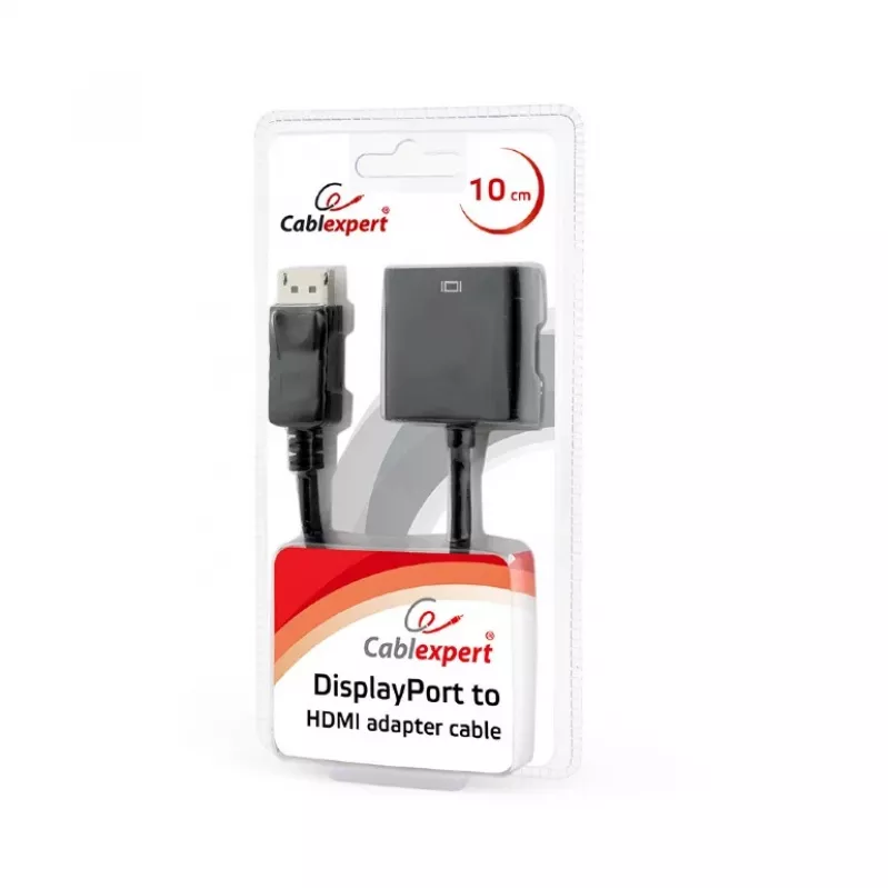 Cabo adaptador DisplayPort para HDMI GEMBIRD - preto, blister