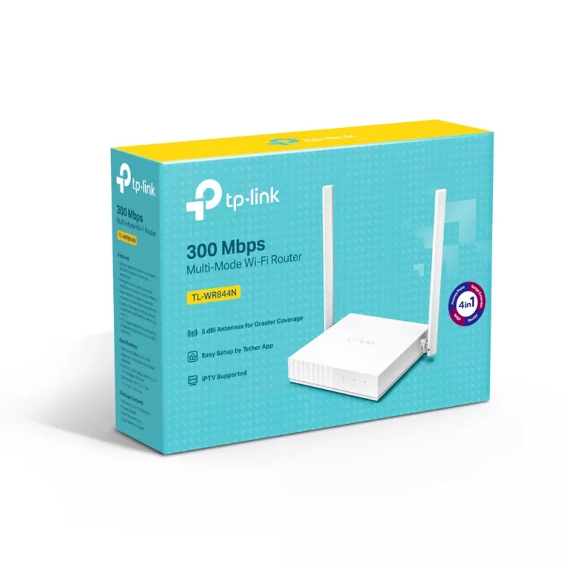 Router wireless TP-Link TL-WR844N Fast Ethernet Single-Band (2,4 GHz) branco