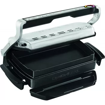 Grelhador de contacto Tefal GC724D placa de grelhar de mesa, metálico/preto, 440×340×172 mm, 7 kg