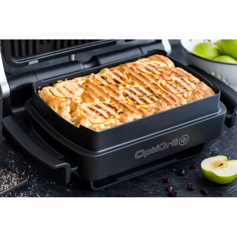 Tefal OptiGrill+ XL GC724D grelhador de contacto, 2000 W, 9 programas, 800 cm², preto/metálico