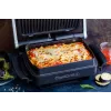 Tefal OptiGrill+ XL GC724D grelhador de contacto, 2000 W, 9 programas, 800 cm², preto/metálico