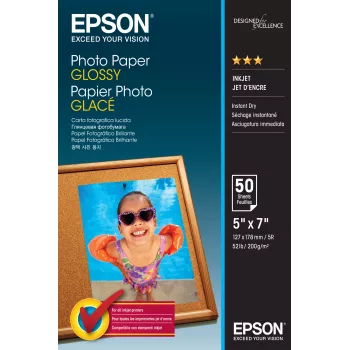 Papel fotográfico brilhante Epson C13S042545 13x18cm 50 folhas