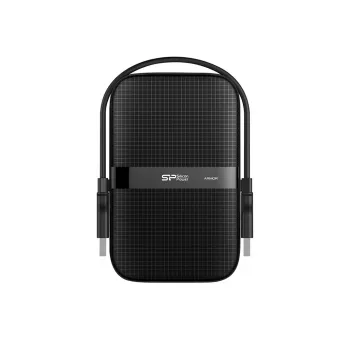 Disco externo 2,5 polegadas Silicon Power Armor A60 1 TB USB 3.2 Gen 1 (USB-A) preto, resistente a choques