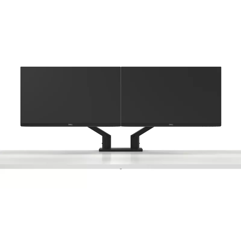 Braço para monitor duplo DELL – MDA20, 10 kg, 48,3 cm (19 polegadas), 68,6 cm (27 polegadas), ajuste de altura, preto
