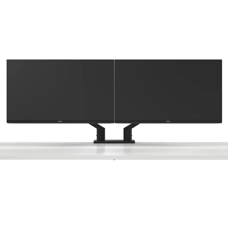 Braço para monitor duplo DELL – MDA20, 10 kg, 48,3 cm (19 polegadas), 68,6 cm (27 polegadas), ajuste de altura, preto