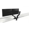 Braço para monitor duplo DELL – MDA20, 10 kg, 48,3 cm (19 polegadas), 68,6 cm (27 polegadas), ajuste de altura, preto