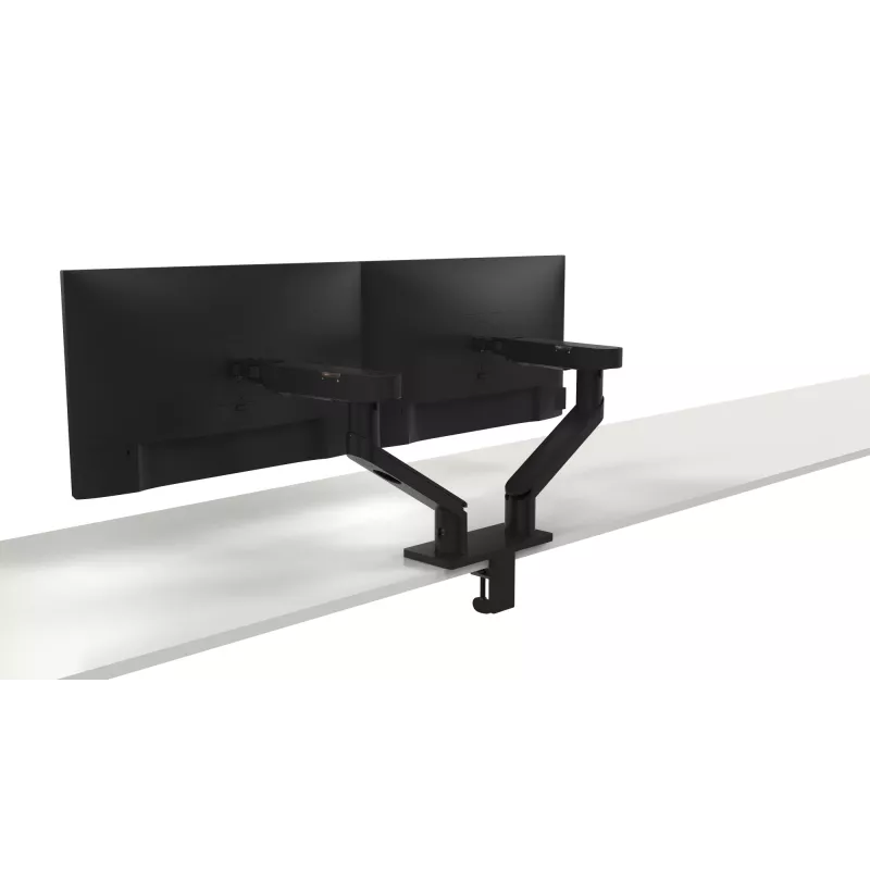 Braço para monitor duplo DELL – MDA20, 10 kg, 48,3 cm (19 polegadas), 68,6 cm (27 polegadas), ajuste de altura, preto