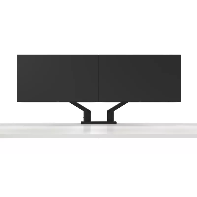 Braço para monitor duplo DELL – MDA20, 10 kg, 48,3 cm (19 polegadas), 68,6 cm (27 polegadas), ajuste de altura, preto