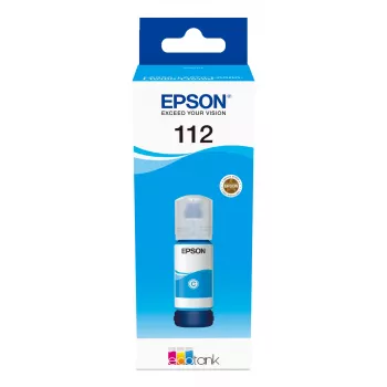 Frasco de tinta Epson 112 EcoTank pigmento ciano