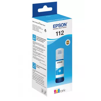 Frasco de tinta Epson 112 EcoTank pigmento ciano