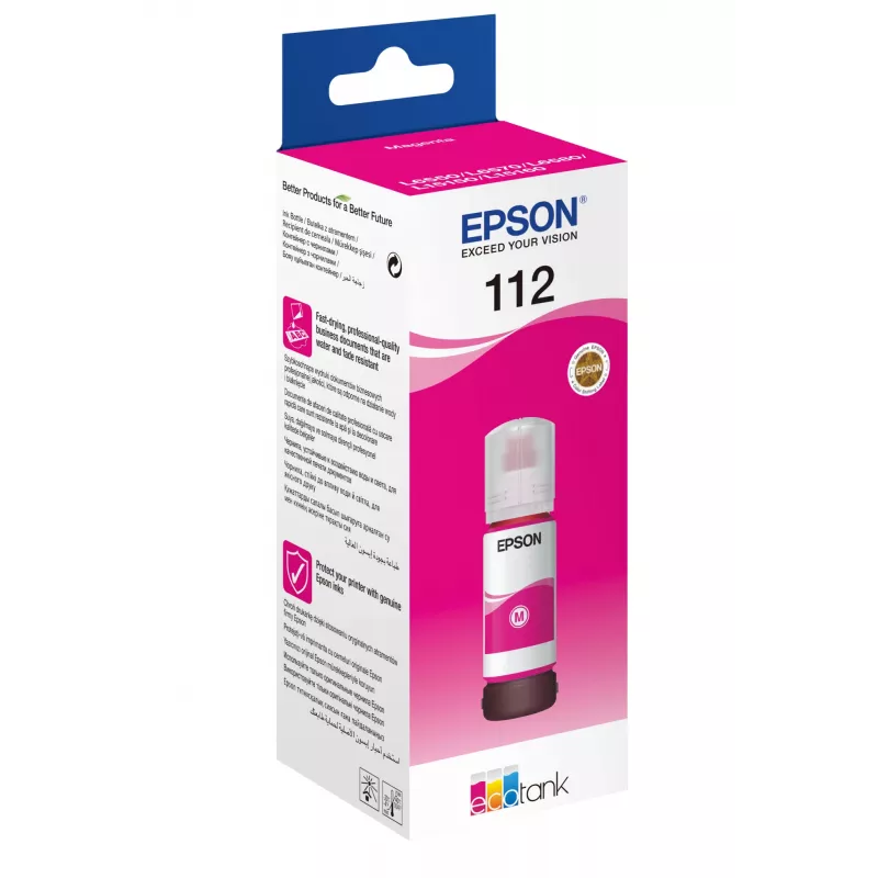 Frasco de tinta Epson 112 EcoTank pigmento magenta