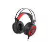 Headset GENESIS Neon 360 headset gaming com fio com arco de cabeça preto, vermelho
