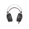 Headset GENESIS Neon 360 headset gaming com fio com arco de cabeça preto, vermelho