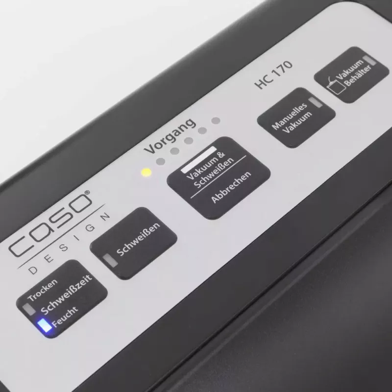 Máquina de vácuo Caso HC 170 0,75 mbar preto cinzento 1358