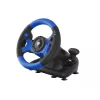 Volante GENESIS Seaborg 350 preto, azul USB + pedais Nintendo Switch, PC, PlayStation 4, Playstation 3, Xbox 360, Xbox One, Xbox Series S, Xbox Series X