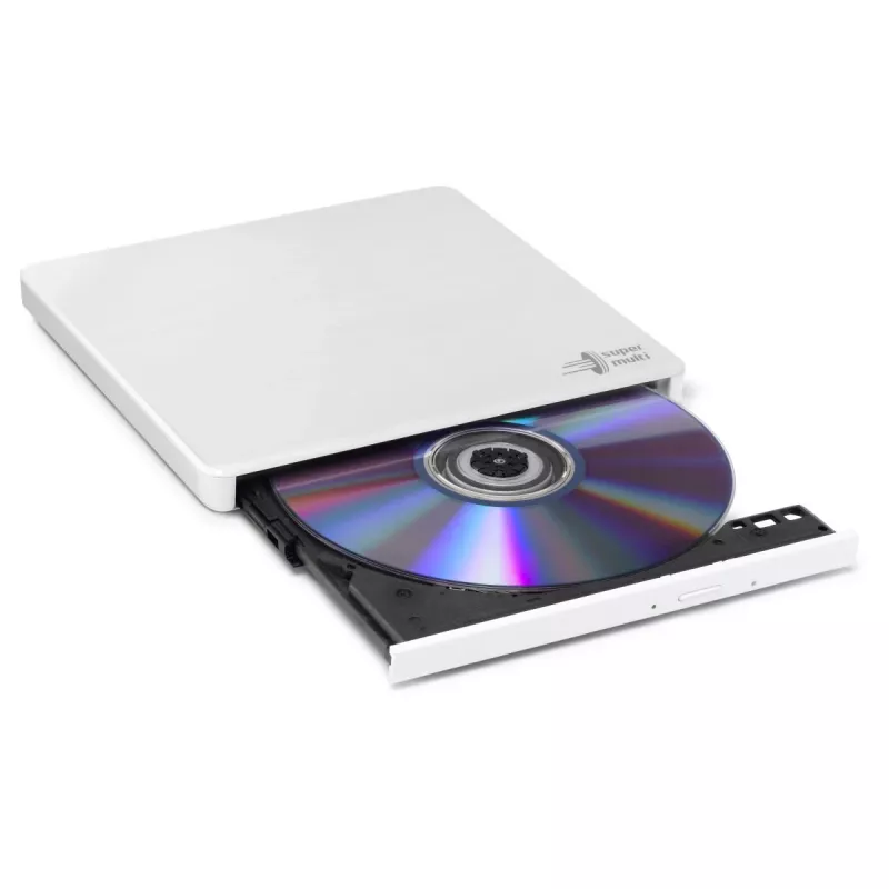 HITACHI-LG DATA STORAGE Unidade de DVD portátil fina - Gp60nw60 - USB 2.0 - Branco