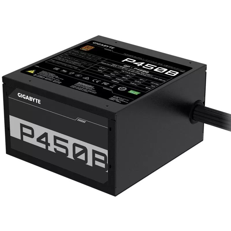 Fonte de alimentação GIGABYTE P450B 450 W 20+4 pin ATX ATX preta