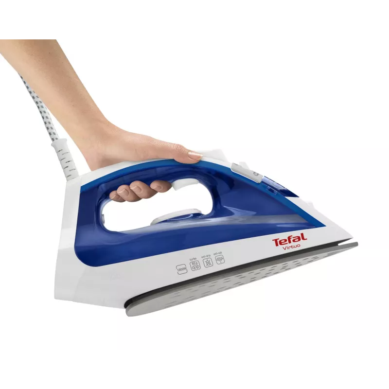 Tefal Virtuo FV1711E0 ferro a vapor, 1800 W, azul/branco