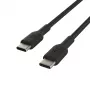 Cabo USB-C para USB-C BELKIN, trançado, 1 m, preto