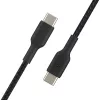 Cabo USB-C para USB-C BELKIN, trançado, 1 m, preto