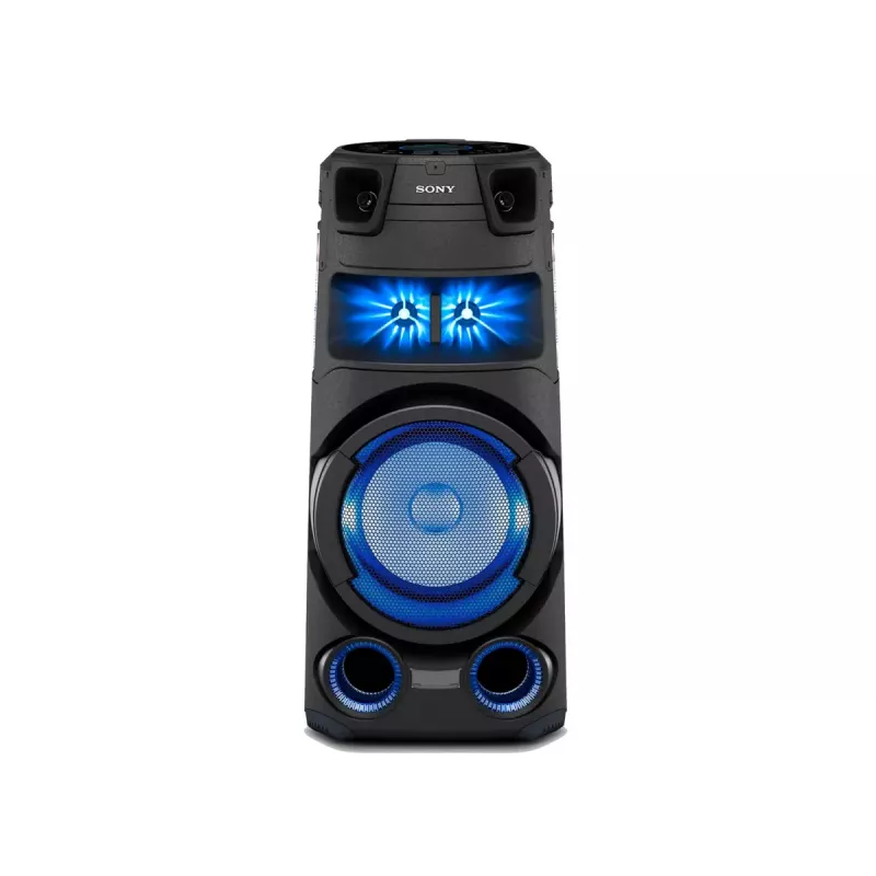 Coluna de festa Sony MHC-V73D High Power Bluetooth® com som de festa omnidirecional e luz
