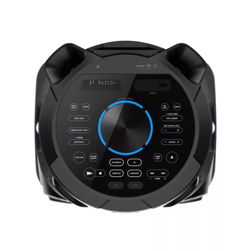 Coluna de festa Sony MHC-V73D High Power Bluetooth® com som de festa omnidirecional e luz