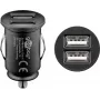 Goobay 58912 carregador de automóvel USB duplo, 2 x USB-A, 3,1 A, preto