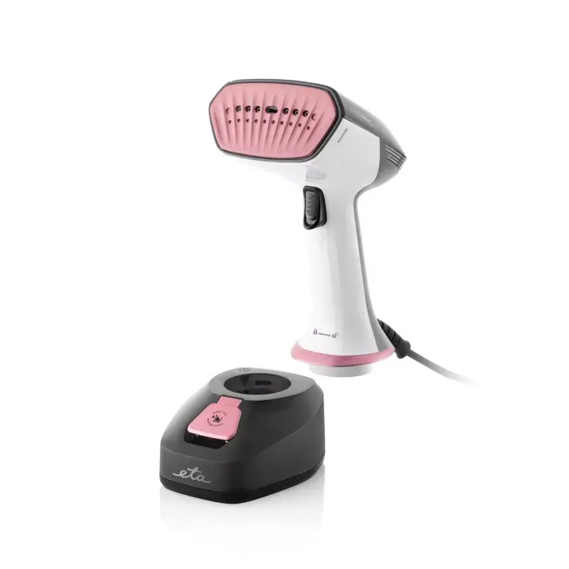 ETA Stephany ETA227090000 vaporizador de roupa de mão, 1400 W, 0,38 l, 25 g/min, branco/preto