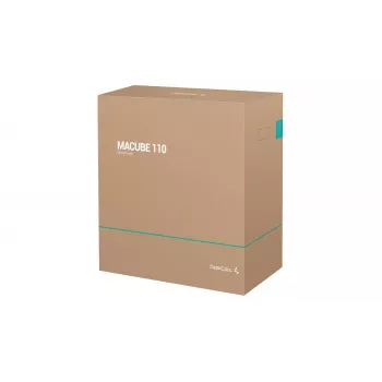 Caixa de PC DeepCool MACUBE 110 WH Midi-Tower — Branco, vidro temperado, microATX, até 320 mm GPU, dissipador de CPU de 165 mm, 2x3,5 polegadas + 2x2,5 polegadas baías
