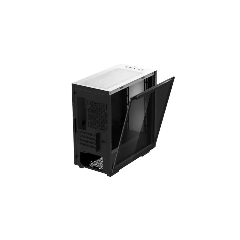 DeepCool MACUBE 110 WH caixa de PC Midi Tower, mATX, vidro temperado, cooler de CPU de 165 mm, 2 x 3,5" + 2 x 2,5" baias, branca