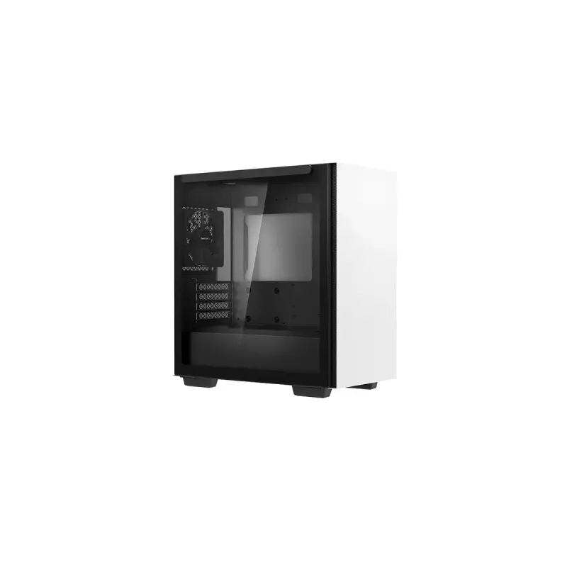 DeepCool MACUBE 110 WH caixa de PC Midi Tower, mATX, vidro temperado, cooler de CPU de 165 mm, 2 x 3,5" + 2 x 2,5" baias, branca