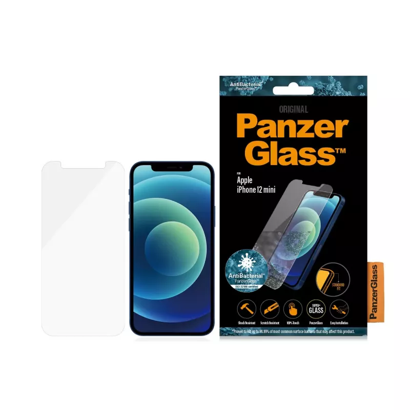Película protetora de ecrã PanzerGlass Apple iPhone 12 Mini Standard Fit
