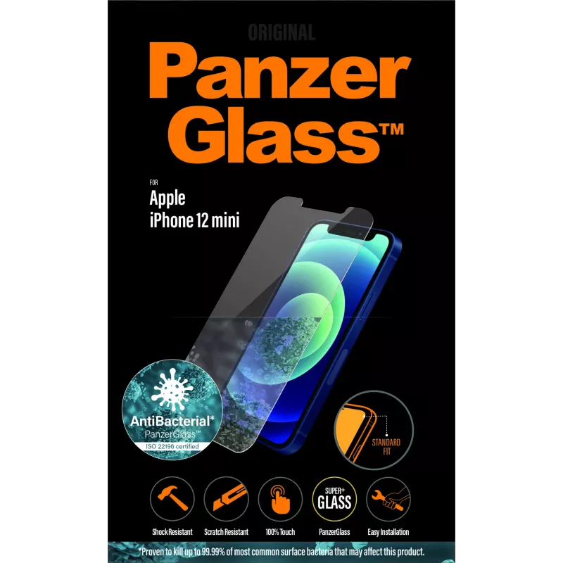 Película protetora de ecrã PanzerGlass Apple iPhone 12 Mini Standard Fit