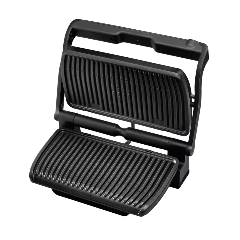 Grelhador de contacto Tefal GC7228 — Grelhador de contacto, superfície de grelhar de 800 cm², termostato ajustável, aço inoxidável preto