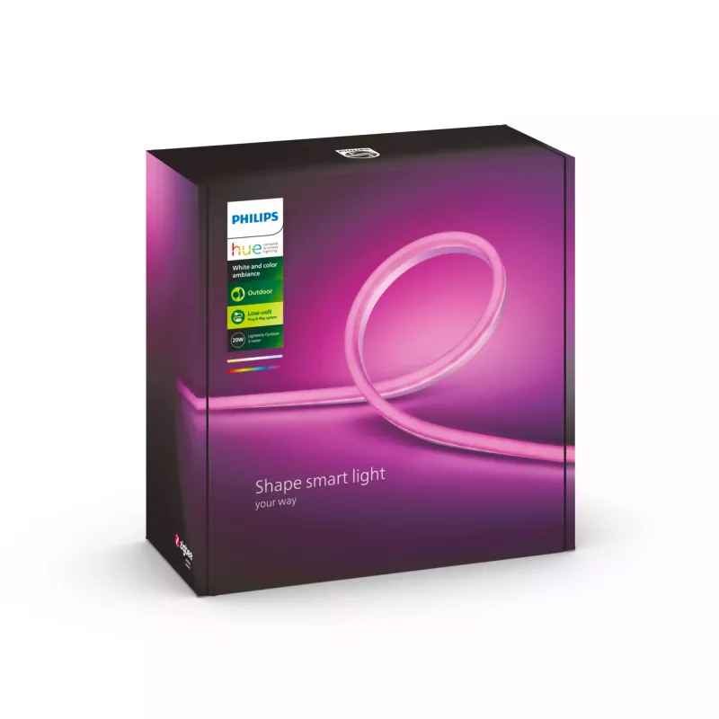 Philips Hue White and colour ambience smart lighting Fita de luz inteligente Bluetooth/Zigbee 19 W